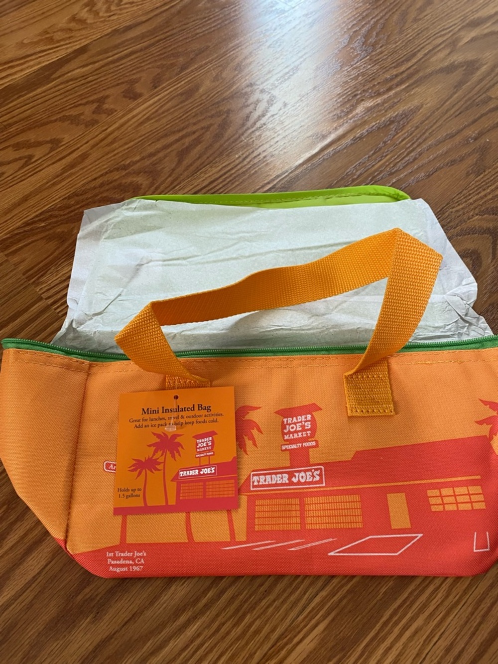 Trader Joe's Orange Insulated Mini Cooler Bag